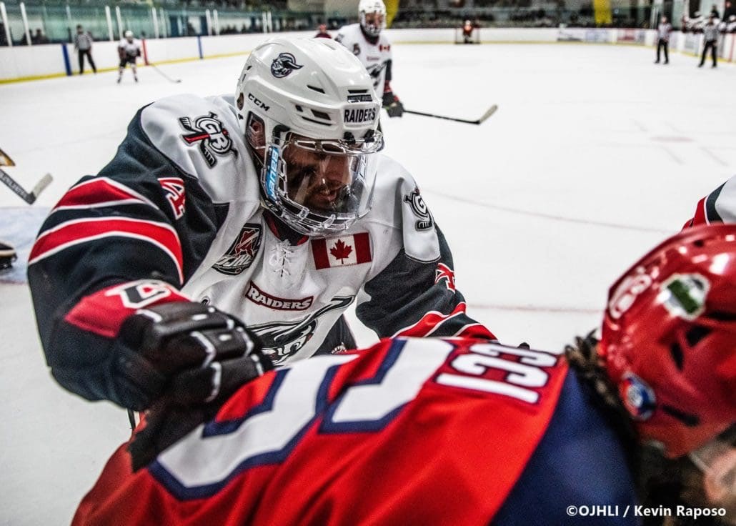 Ontario Junior Hockey League, Buckland Cup Championship Series. Game three between the Wellington Dukes and Georgetown Raiders