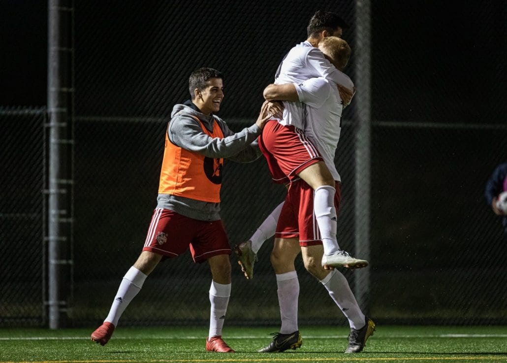 Sports Photography – League1 Ontario Playoffs, Men's Soccer, London FC and Vaughan Azzurri in Vaughan, Ontario, Canada at North Maple Regional Park