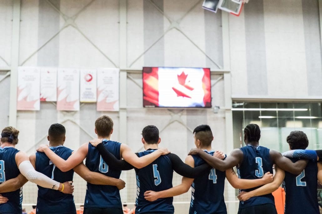 HAMILTON, ON – Feb. 23, 2017: Sheridan Bruins vs. Mohawk Mountaineers at OCAA Championship.