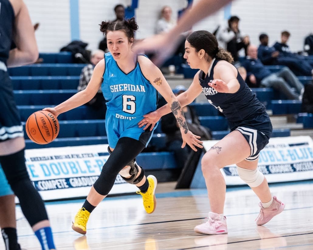 Ontario Colleges Athletic Association basketball game between the Niagara Knights and the Sheridan Bruins