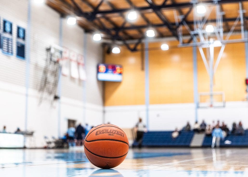 BRAMPTON, ON - Jan 27, 2024: Ontario Colleges Athletic Association basketball game between the St. Clair Saints and the Sheridan Bruins. (Photo by Kevin Raposo / Sheridan Bruins)
