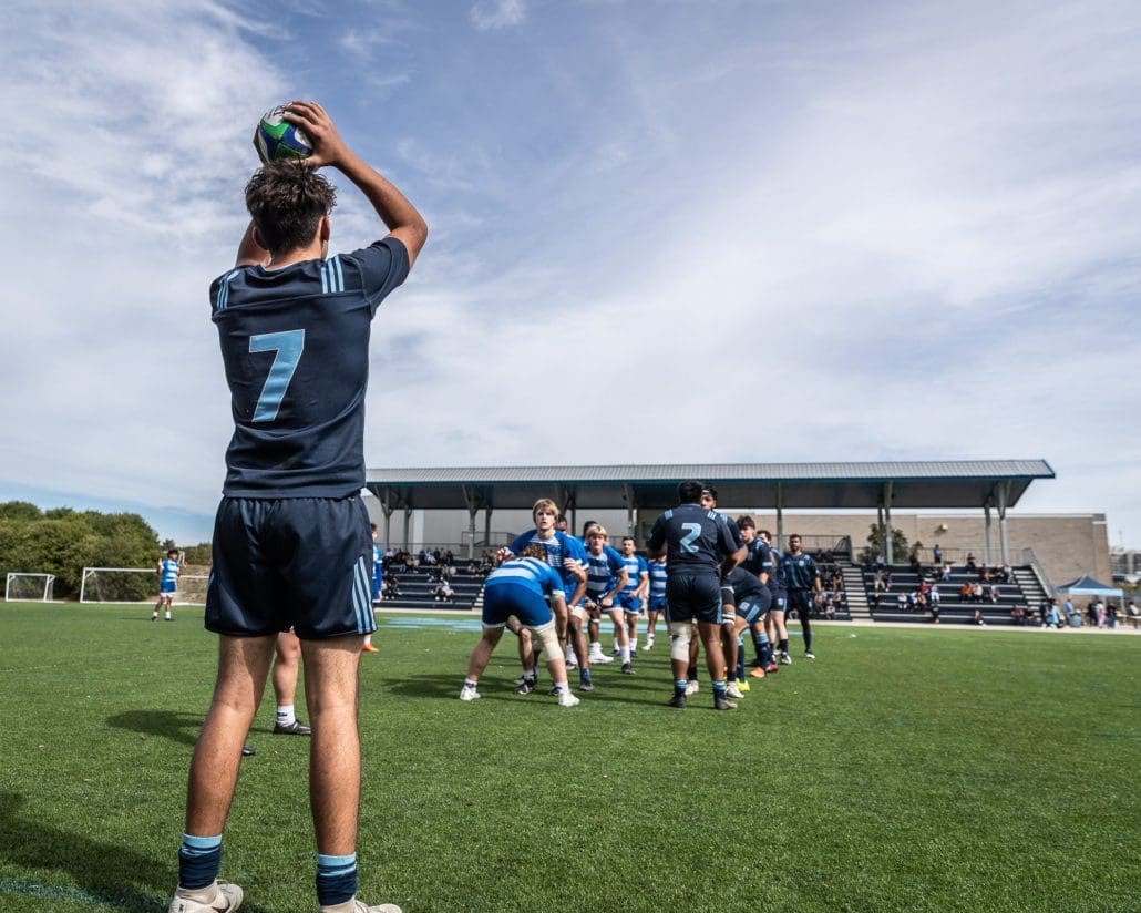 Ontario Colleges Athletic Association rugby game between the Georgian Grizzlies and the Sheridan Bruins