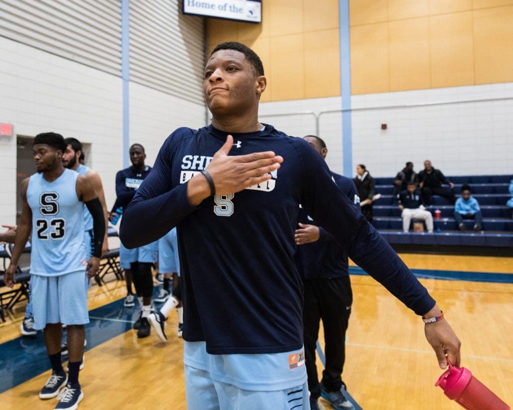 Ontario Colleges Athletic Association basketball game between the Sheridan Bruins and the Sault Saints
