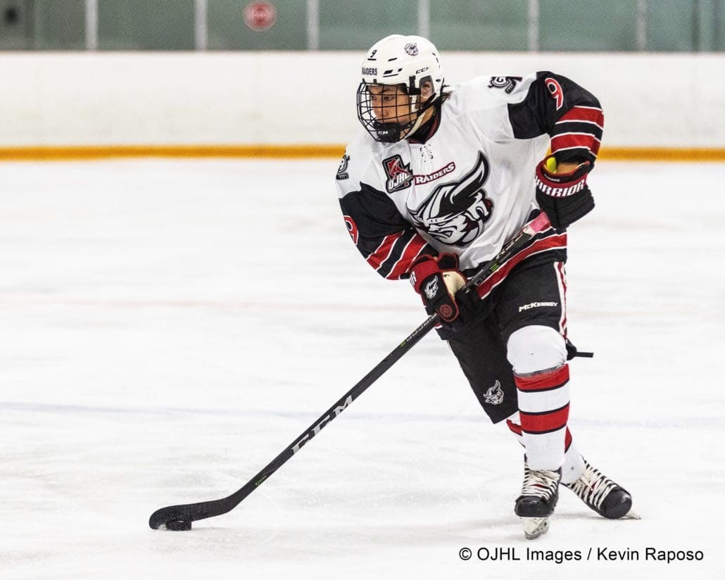 Sports Photography – Ontario Junior Hockey League, Regular Season, Men's Hockey, Georgetown Raiders and Burlington Cougars in Burlington, Ontario, Canada at Central Arena