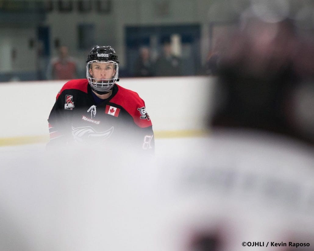 OJHL Hockey - Georgetown Raiders vs. Milton Icehawks, photographed by Kevin Raposo