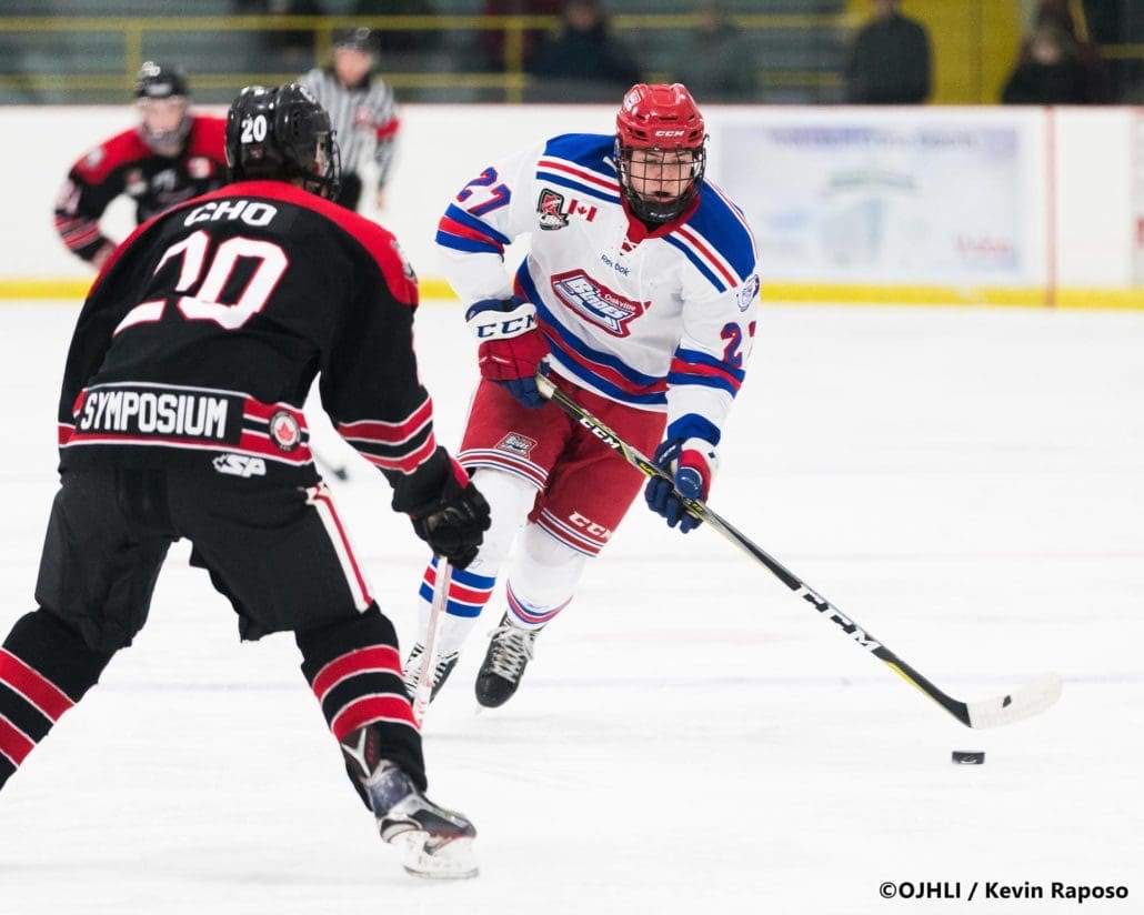 Ontario Junior Hockey League game between the Georgetown Raiders and the Oakville Blades