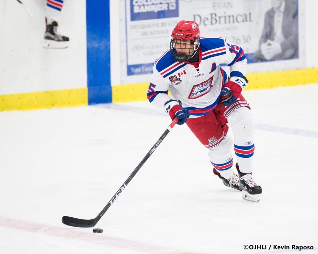 Ontario Junior Hockey League game between the Georgetown Raiders and the Oakville Blades