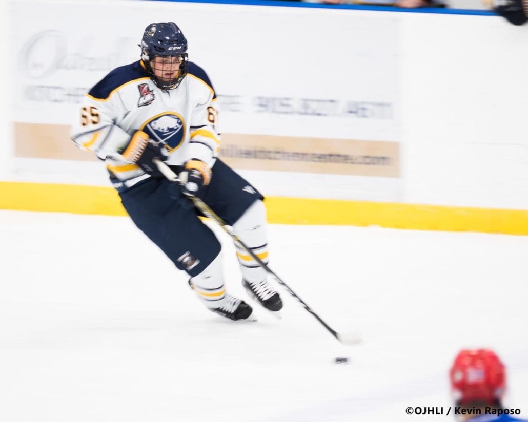 Ontario Junior Hockey League game between the Oakville Blades and the Buffalo Jr. Sabres
